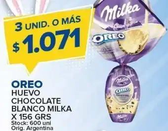 Carrefour Maxi Huevo chocolate oreo milka 156g oferta