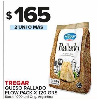 Carrefour Maxi Queso rallado tregar x 120g oferta