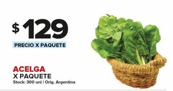 Carrefour Maxi Acelga x paquete oferta
