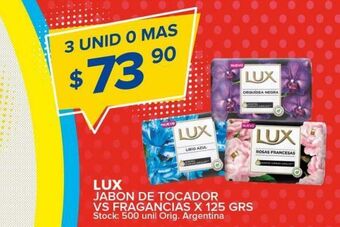 Carrefour Maxi Jabón de tocador lux x 125g oferta