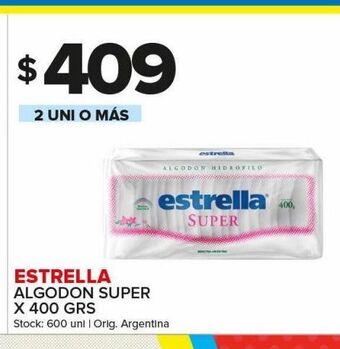 Carrefour Maxi Algodón estrella super x 400g oferta
