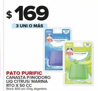 Carrefour Maxi Canasta para inodoro pato purific x 50cc oferta