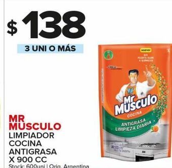 Carrefour Maxi Limpiador de cocina mr. musculo x 900ccc oferta