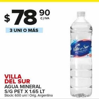 Carrefour Maxi Agua mineral villa del sur x 1,65l oferta