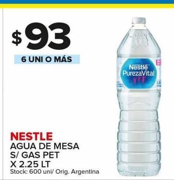 Carrefour Maxi Agua de mesa nestlé x 2,25l oferta