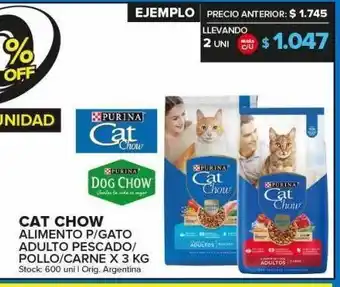 Carrefour Maxi Alimento balanceado para gatos cat chow x 3kg oferta