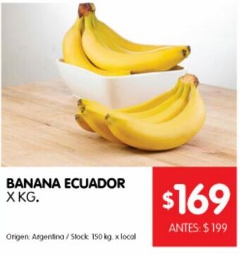 Disco Banana ecuador x kg oferta