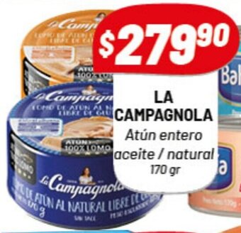 Almacor La Campagnola Atún entero aceite/natural 170gr oferta