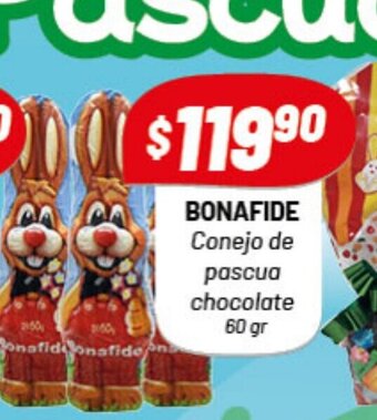 Almacor Bonafide Conejo de pascua chocolate 60gr oferta