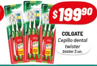 Almacor Colgate Cepillo dental twister blister 3 un. oferta