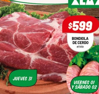 Almacor Bondiola De Cerdo el kilo oferta