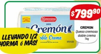 Almacor Cremon Queso cremoso doble crema 1kg oferta