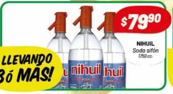 Almacor Nihuil Soda sifón 1750 cc oferta