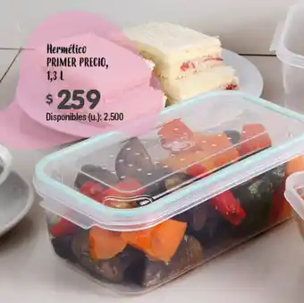 Cooperativa Obrera Hermetico Primer Precio 1,3L oferta