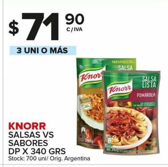 Carrefour Maxi Salsas knorr 340g oferta