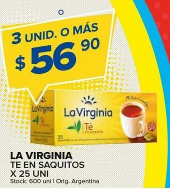 Carrefour Maxi Té negro la virginia 25u oferta