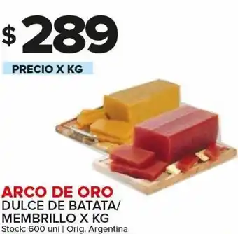 Carrefour Maxi Dulce de batata / membrillo arco de oro kg oferta