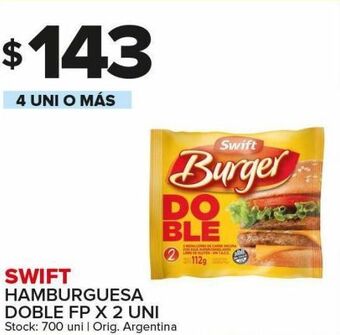 Carrefour Maxi Hamburguesas swift 2u oferta