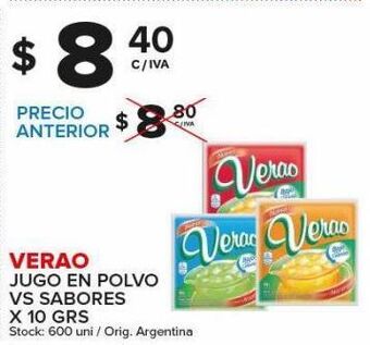 Carrefour Maxi Jugo en polvo verao oferta