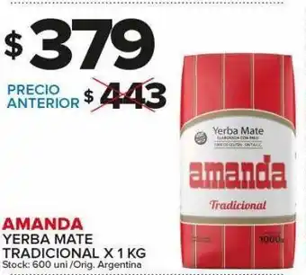 Carrefour Maxi Yerba mate amanda kg oferta