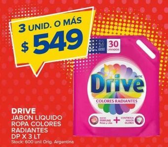 Carrefour Maxi Jabón líquido drive 3lt oferta
