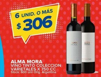Carrefour Maxi Vino tinto alma mora 750cc oferta