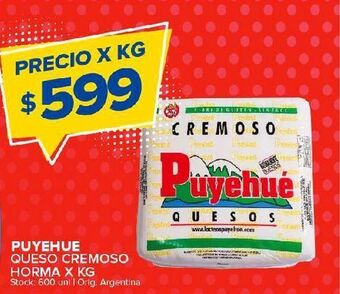 Carrefour Maxi Queso cremoso puyehué oferta