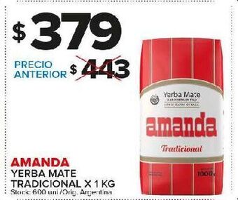 Carrefour Maxi Yerba mate amanda oferta