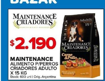 Carrefour Maxi Maintenance alimento p/perros oferta