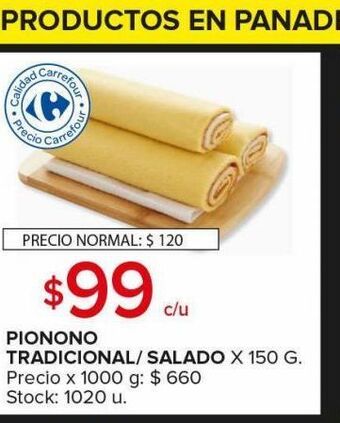 Carrefour Maxi Pionono tradicional / salada oferta