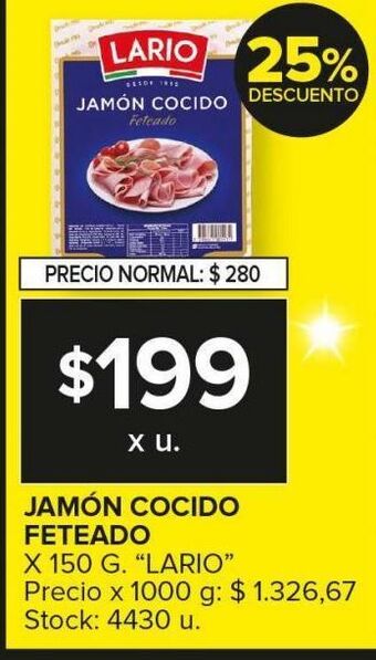 Carrefour Maxi Jamón cocido feteado oferta