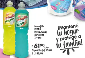 Cooperativa Obrera Lavavajillas Primer Precio,varias fragrancias 750cm oferta