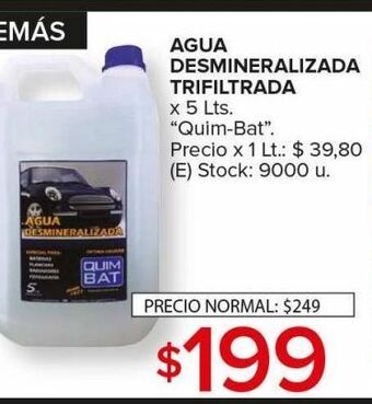 Carrefour Maxi Agua desmineralizada trifiltrada oferta