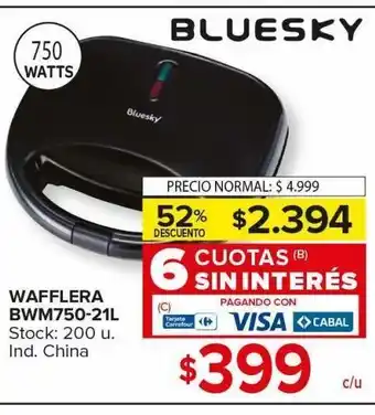 Carrefour Maxi Waflera bwm750-21l oferta