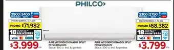 Carrefour Maxi Aire acondicionado philco split oferta