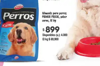 Cooperativa Obrera Alimento para perros Primer Precio sabor carne 10kg oferta