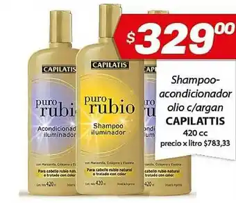 Almacor Capilattis Shampoo-acondicionador Olio C-argan 420cc oferta