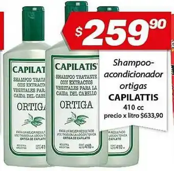 Almacor Capilattis Shampoo-acondicionador Ortigas 410cc oferta