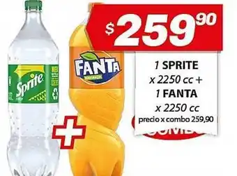 Almacor 1 Spirte + 1 Fanta x 2250cc oferta