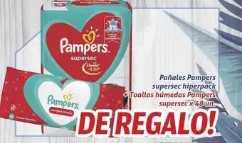 Gomez Pardo Pañales Pampers Supersec Hiperpack + Toallas Húmedas Pampers Supersec oferta