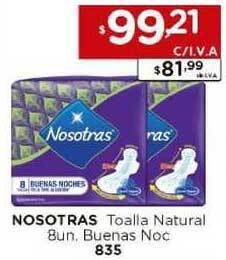 Hipermay Nosotras Toalla Natural 8un. Buenas Noc oferta