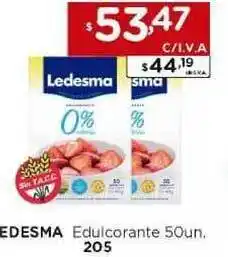 Hipermay Edesma Edulcorante 50un. oferta