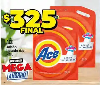 Supermayorista Vital Ace Jabón Líquido x3lt oferta