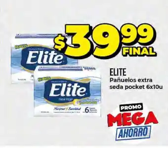 Supermayorista Vital Elite Pañuelos Extra Seda Pocket 6 x 10u oferta