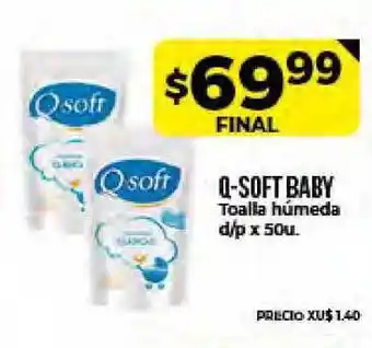 Supermayorista Vital Q-soft Baby Toalla Húmeda d/p x 50u oferta