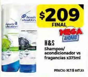 Supermayorista Vital H&s Shampoo - Acondicionador Vs Fragancias x 375ml oferta