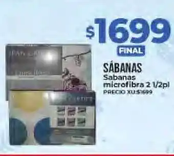 Supermayorista Vital Sábanas Microfibra 2 1/2pl oferta
