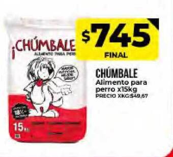 Supermayorista Vital Chúmbale Alimento Para Perro x 15kg oferta