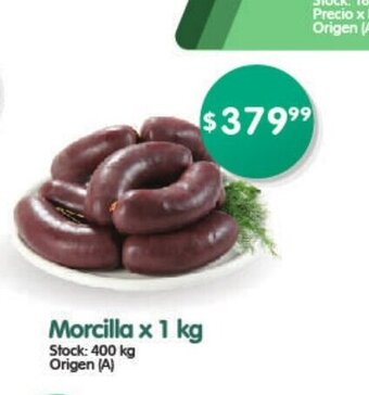 Supermercados Buenos Días Morcilla x 1kg oferta