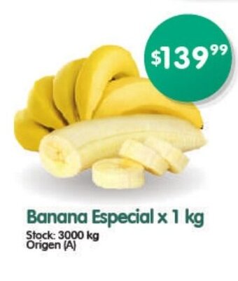 Supermercados Buenos Días Banana Especial x 1 kg oferta